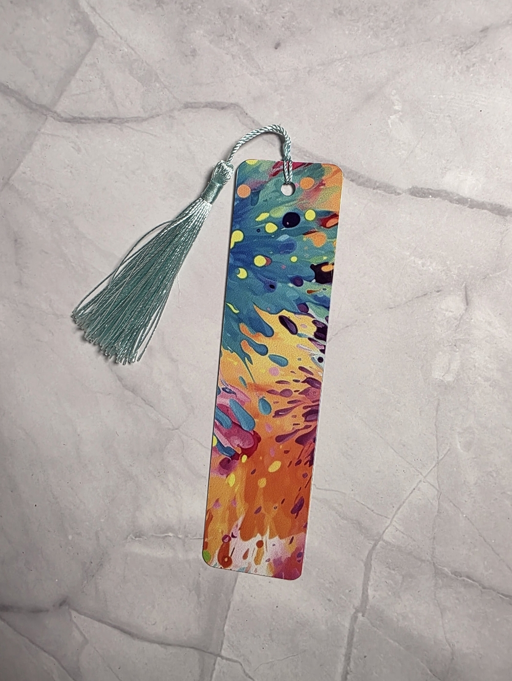 Vibrant Abstract Metal Bookmark - Picture 3 of 4